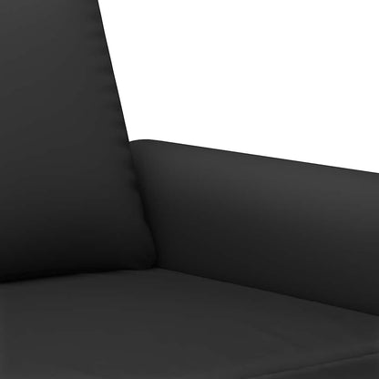 Sofa Set Black Velvet (100% polyester), metal, textilene, plywood