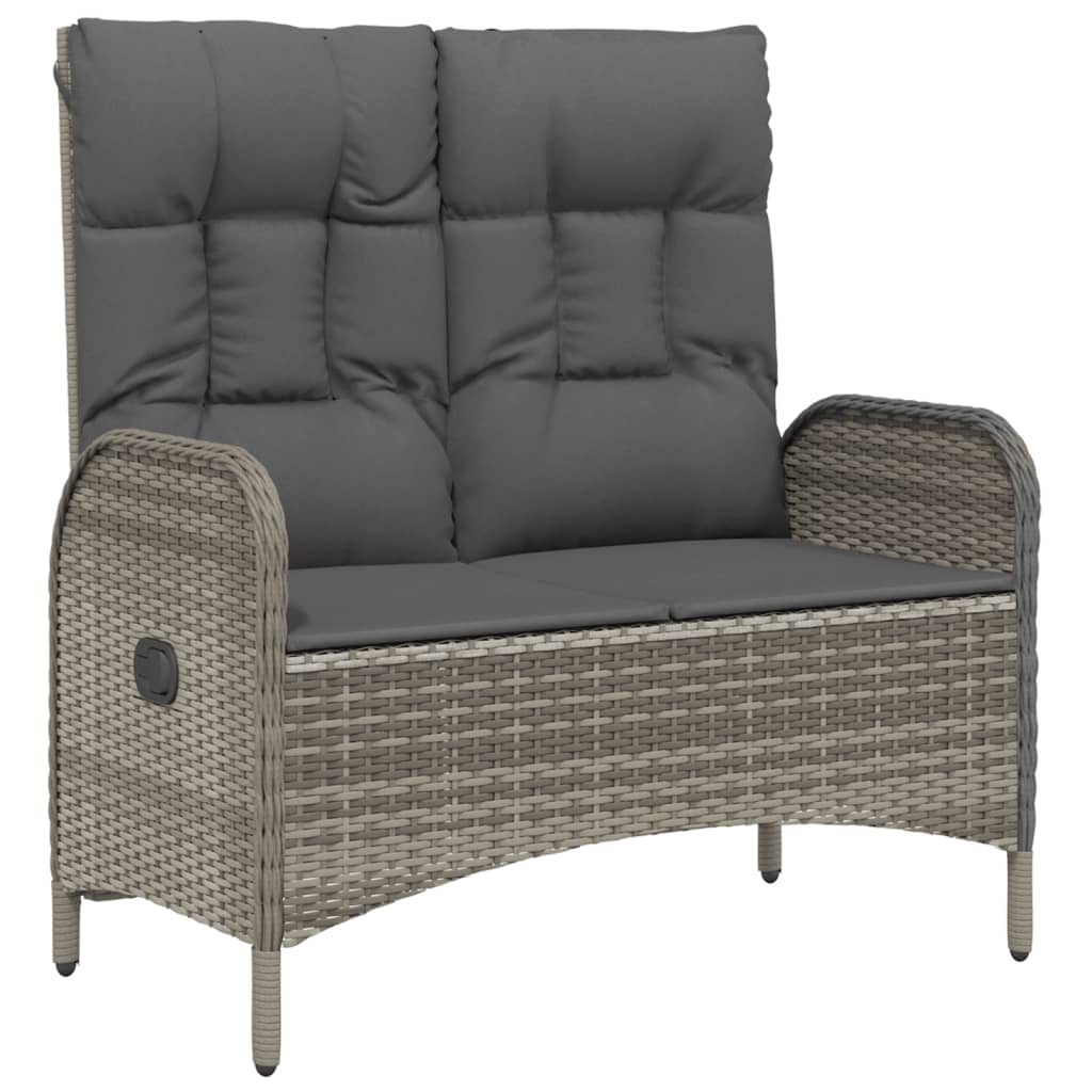 Garden Dining Set Grey, Black