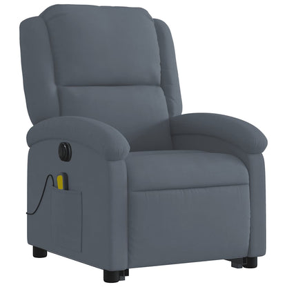 Electric Stand Up Massage Recliner Chair Dark Gray