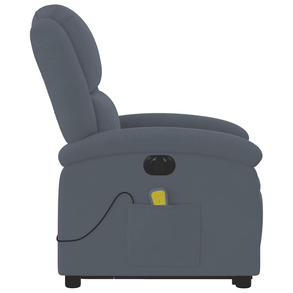 Electric Stand Up Massage Recliner Chair Dark Gray