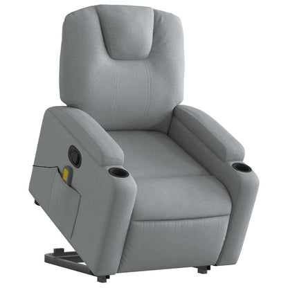 Stand Up Massage Recliner Chair Light Gray