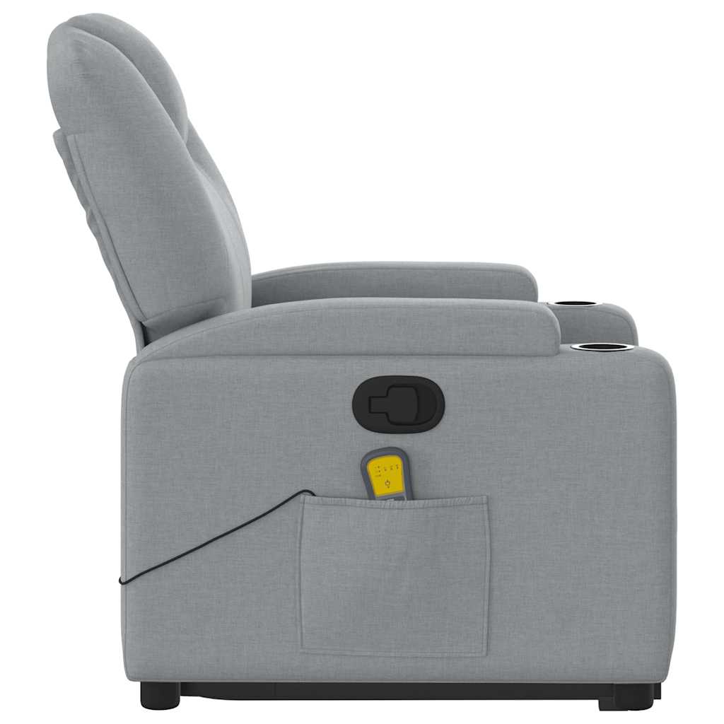 Stand Up Massage Recliner Chair Light Gray