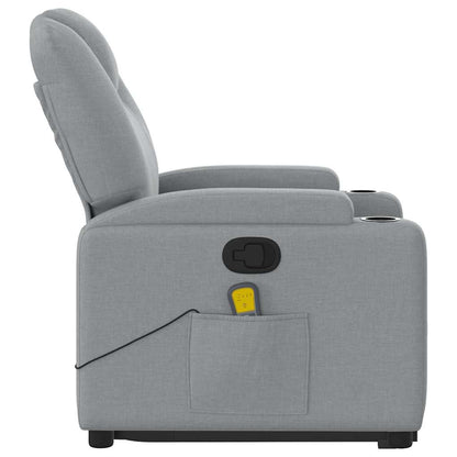 Stand Up Massage Recliner Chair Light Gray