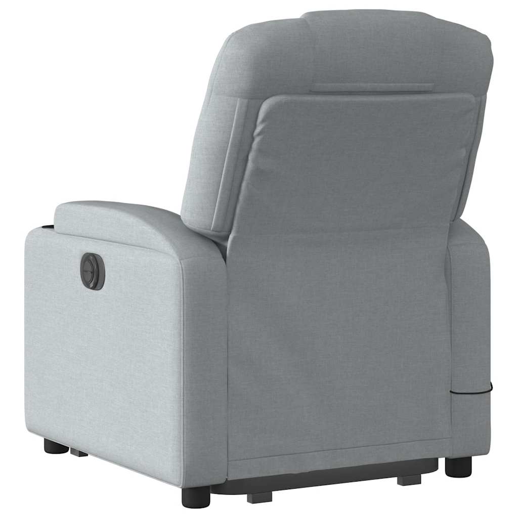 Electric Stand Up Massage Recliner Chair Light grey