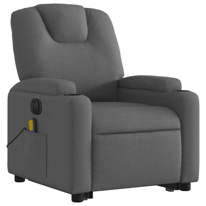 Electric Stand Up Massage Recliner Chair Dark grey