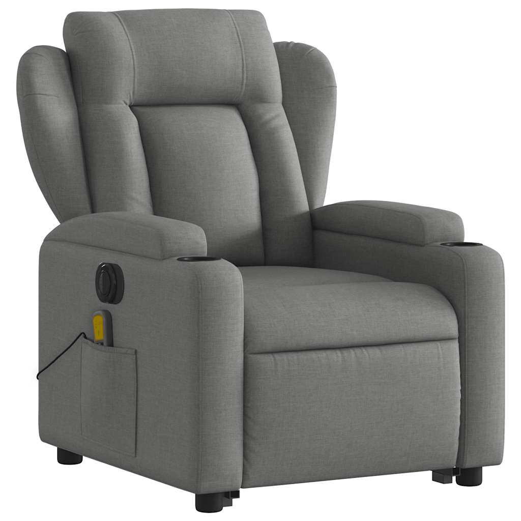 Electric Stand Up Massage Recliner Chair Dark gray