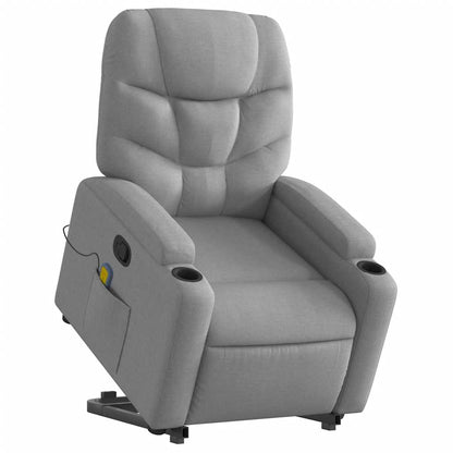 Stand Up Massage Recliner Chair Light grey