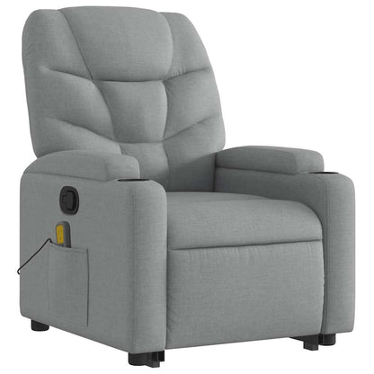 Stand Up Massage Recliner Chair Light grey