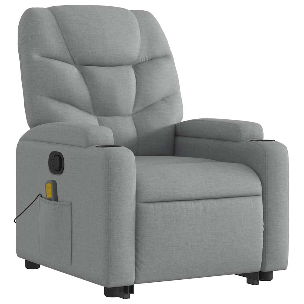 Stand Up Massage Recliner Chair Light grey