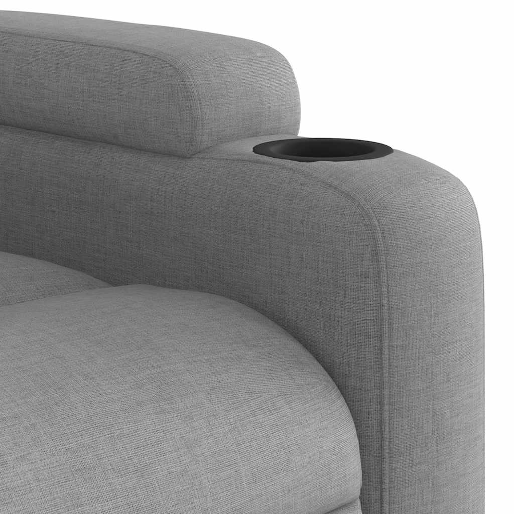 Electric Stand Up Massage Recliner Chair Light Gray