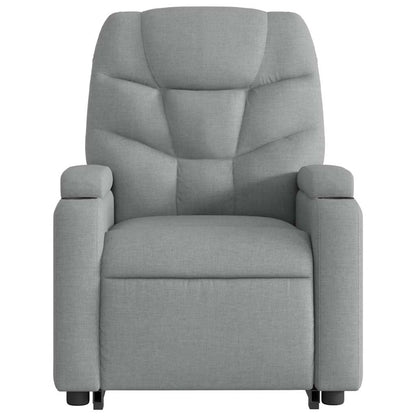 Electric Stand Up Massage Recliner Chair Light Gray