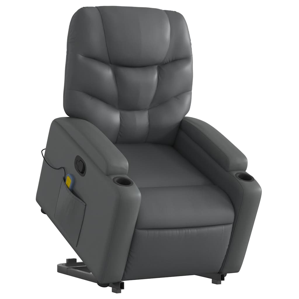 Stand Up Massage Recliner Chair Grey