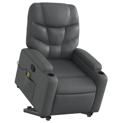 Stand Up Massage Recliner Chair Grey