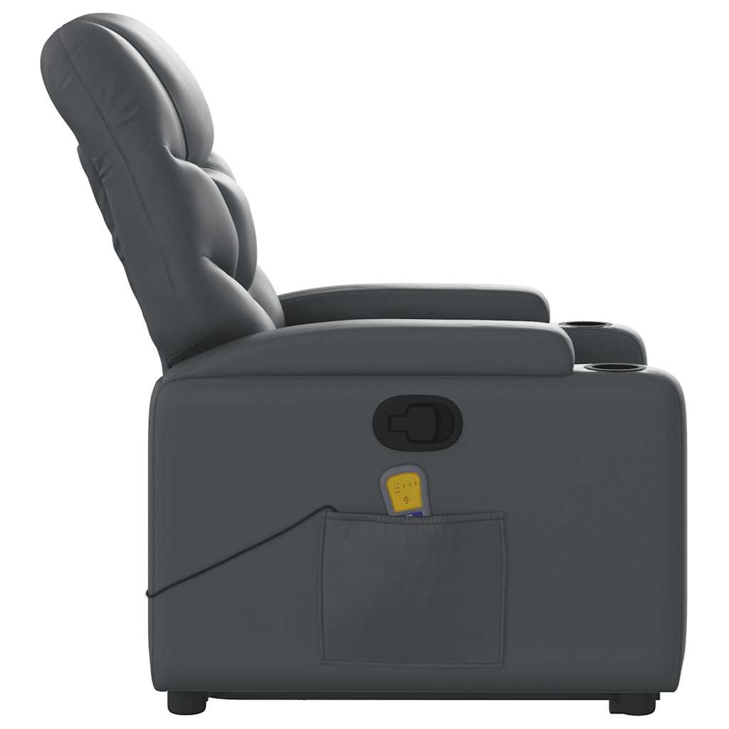 Stand Up Massage Recliner Chair Grey