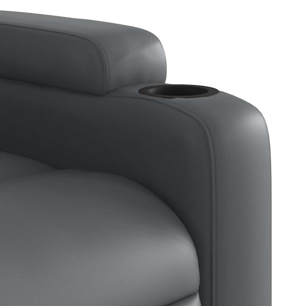 Electric Stand Up Massage Recliner Chair Gray