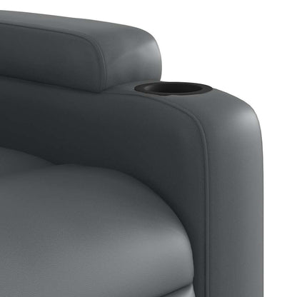 Electric Stand Up Massage Recliner Chair Gray