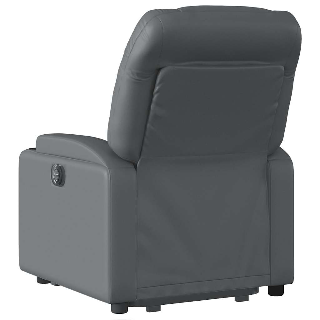 Electric Stand Up Massage Recliner Chair Gray