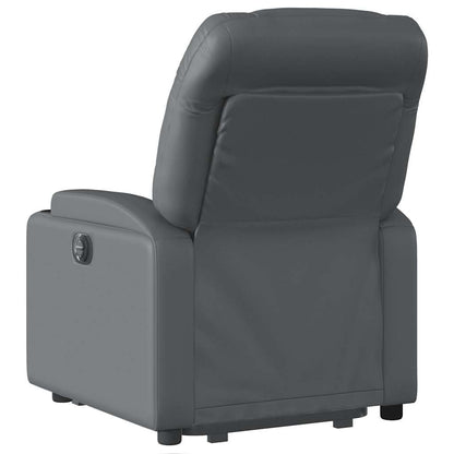 Electric Stand Up Massage Recliner Chair Gray