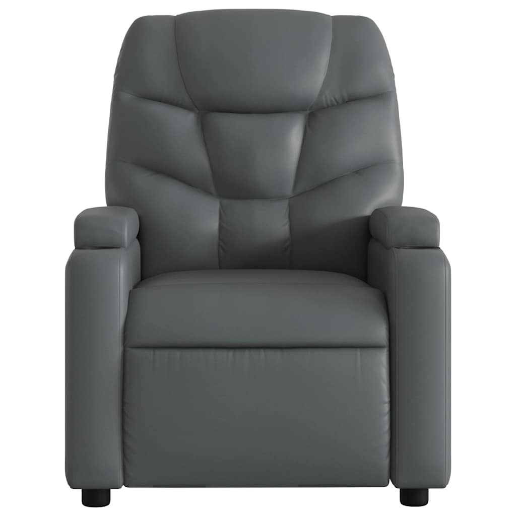 Electric Stand Up Massage Recliner Chair Gray