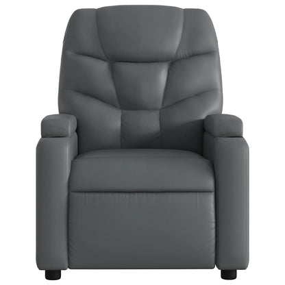 Electric Stand Up Massage Recliner Chair Gray