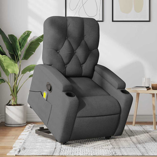 Stand Up Massage Recliner Chair Dark Gray