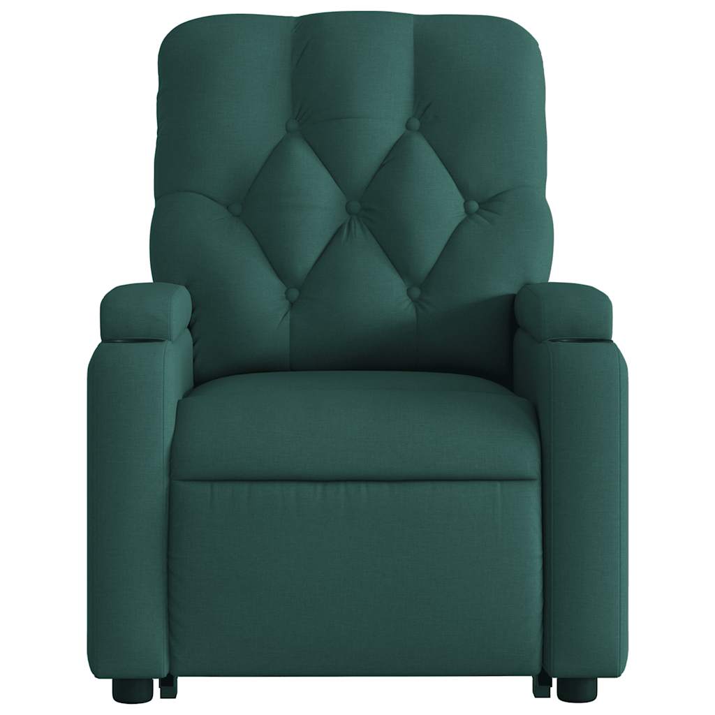 Stand Up Massage Recliner Chair Dark Green