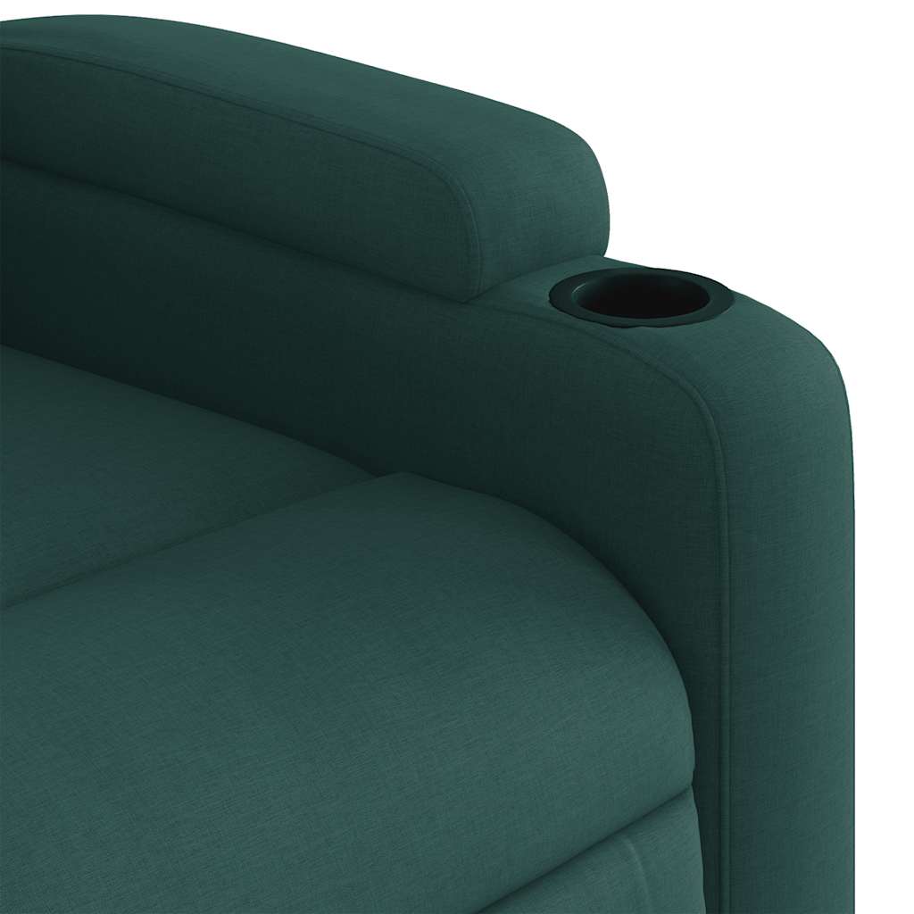 Stand Up Massage Recliner Chair Dark Green