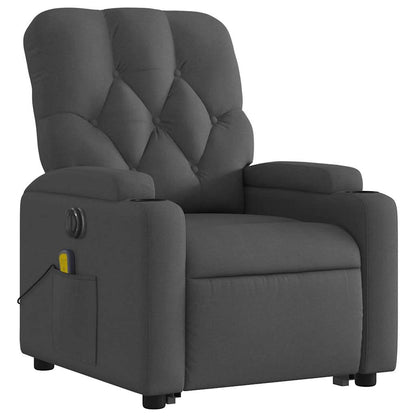 Electric Stand Up Massage Recliner Chair Dark gray