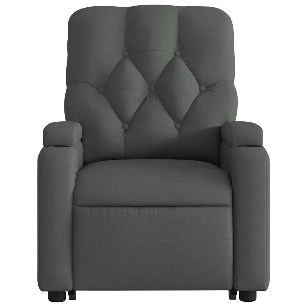 Electric Stand Up Massage Recliner Chair Dark gray