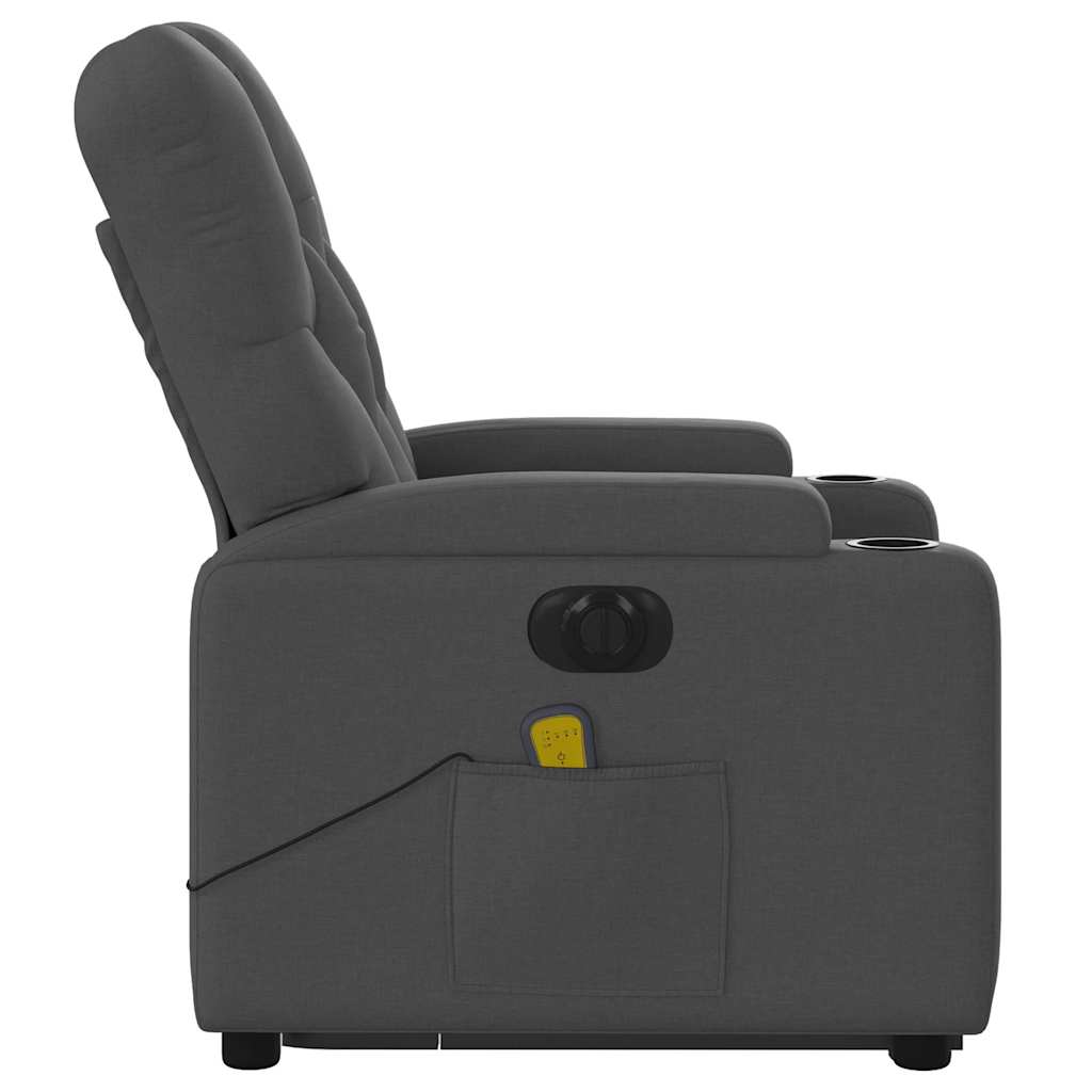 Electric Stand Up Massage Recliner Chair Dark gray