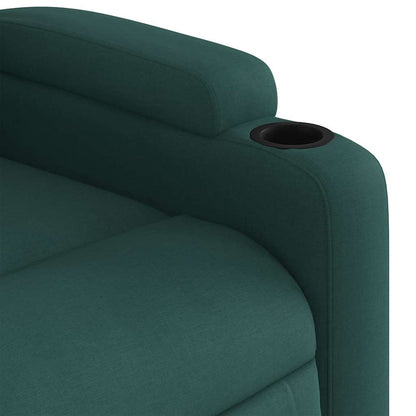 Electric Stand Up Massage Recliner Chair Dark green