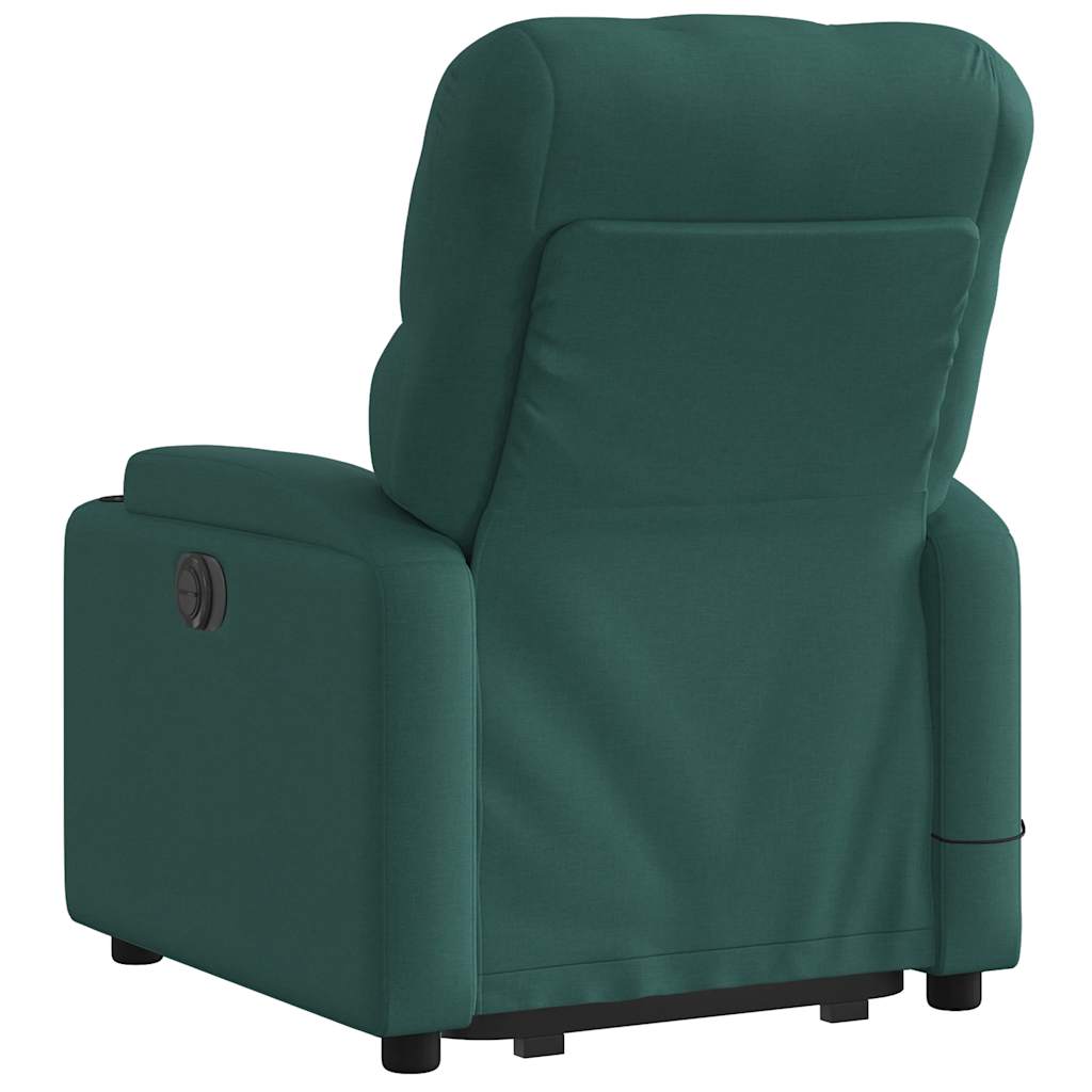 Electric Stand Up Massage Recliner Chair Dark green