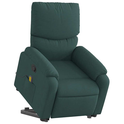 Stand Up Massage Recliner Chair Dark green