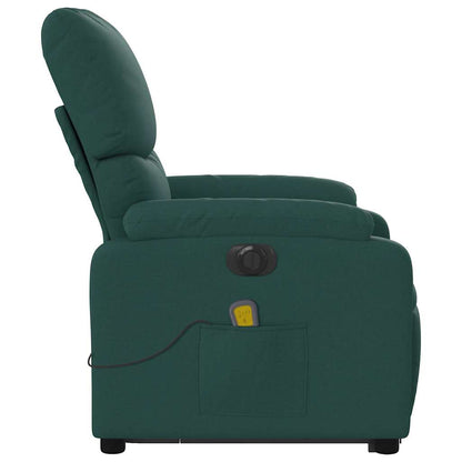 Electric Stand Up Massage Recliner Chair Dark Green