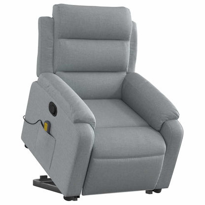 Stand Up Massage Recliner Chair Light grey