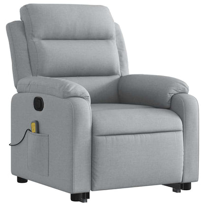 Stand Up Massage Recliner Chair Light grey