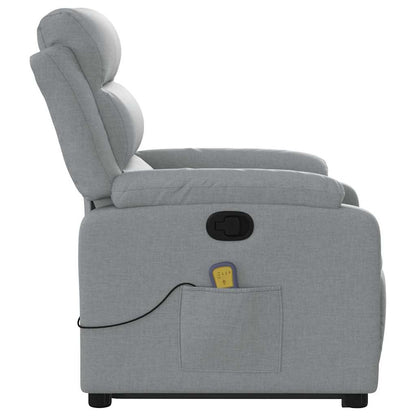Stand Up Massage Recliner Chair Light grey