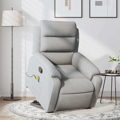 Stand Up Massage Recliner Chair Light grey