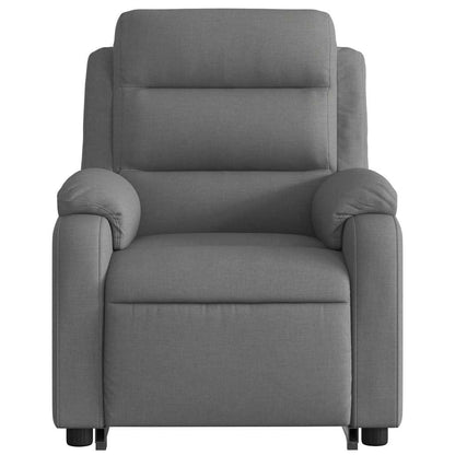 Stand Up Massage Recliner Chair Dark Grey Polyester, Metal, Plywood