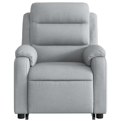 Electric Stand Up Massage Recliner Chair Light Gray