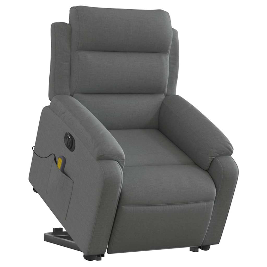 Electric Stand Up Massage Recliner Chair Dark Gray