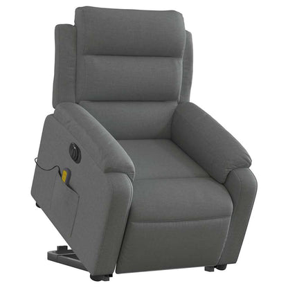 Electric Stand Up Massage Recliner Chair Dark Gray