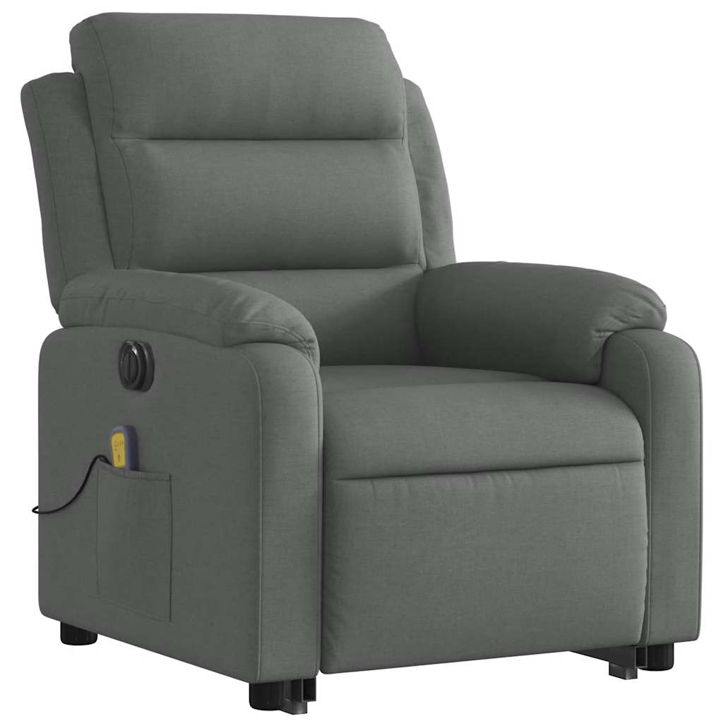 Electric Stand Up Massage Recliner Chair Dark Gray