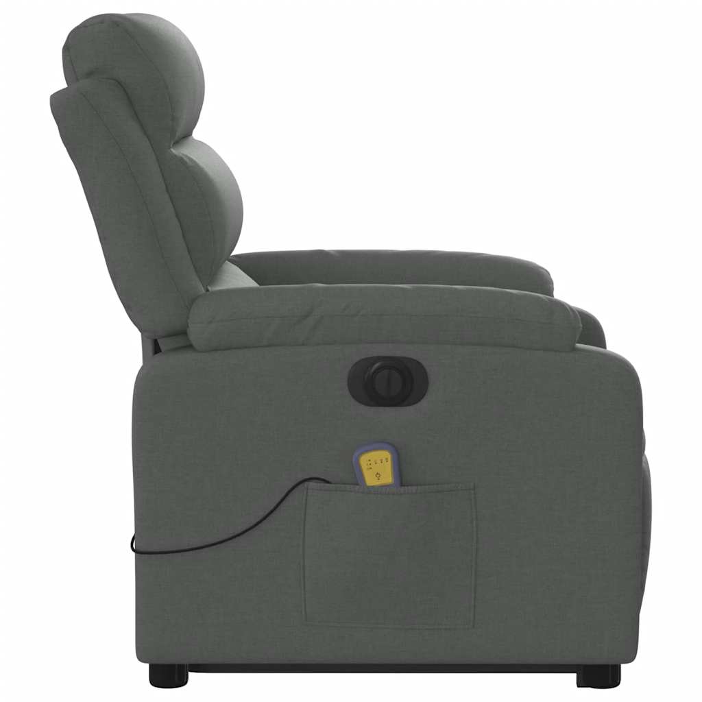 Electric Stand Up Massage Recliner Chair Dark Gray