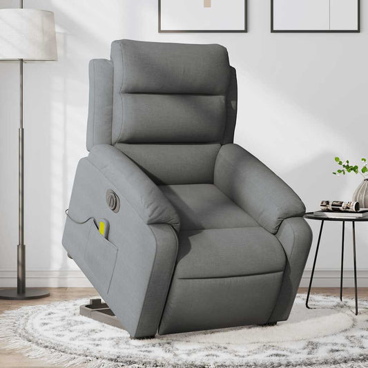 Electric Stand Up Massage Recliner Chair Dark Gray