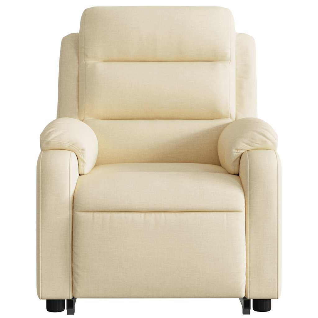 Electric Stand-Up Massage Recliner Chair Cream