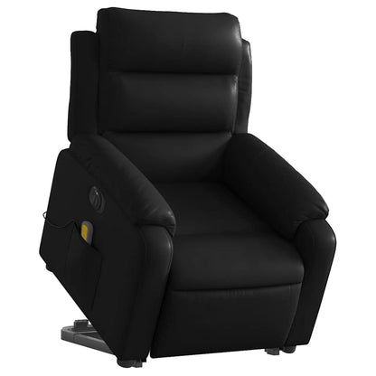 Electric Stand Up Massage Recliner Chair Black