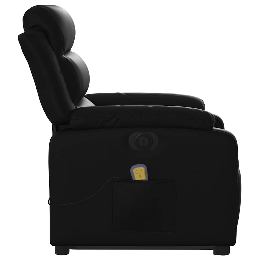 Electric Stand Up Massage Recliner Chair Black