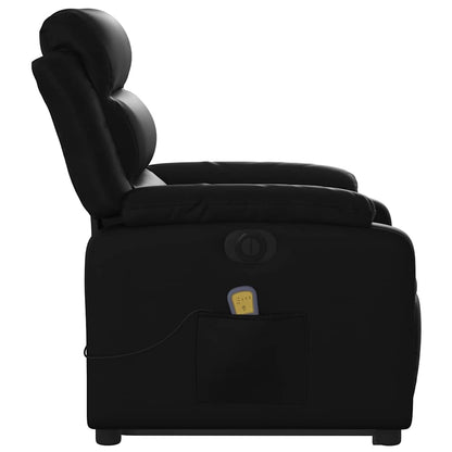 Electric Stand Up Massage Recliner Chair Black