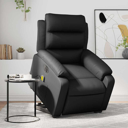 Electric Stand Up Massage Recliner Chair Black
